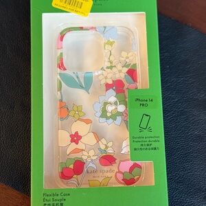 Kate Spade Floral iPhone 14 Pro Case - Red, Green, Blue